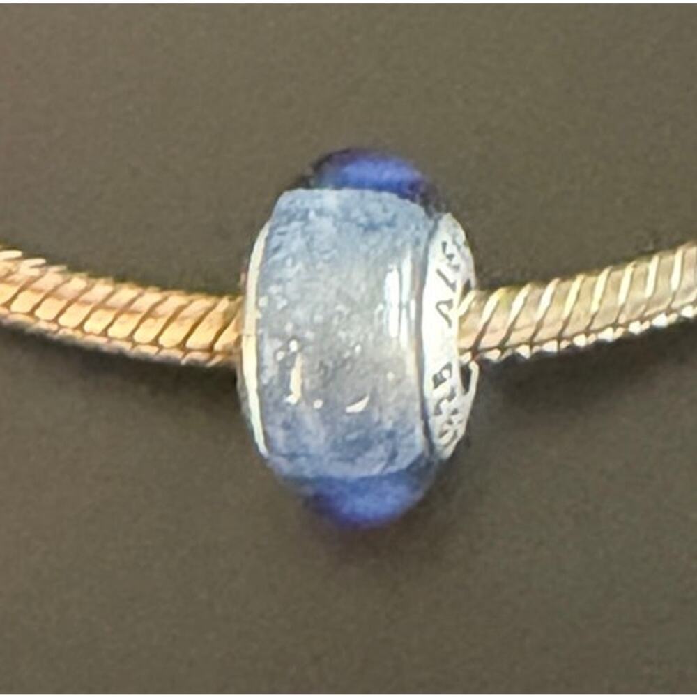 Pandora Disney Cinderella Blue Murano Glass Sterling Silver Charm S925 ALE - Picture 14 of 15